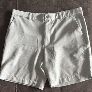 Callaway Light Gray Men's Flat Front Shorts